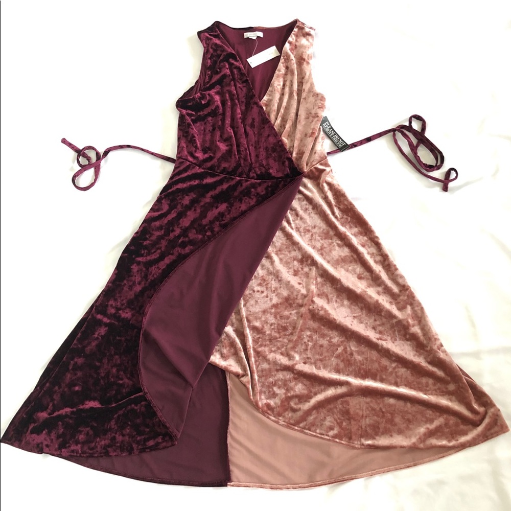 Velvety Two Tone Dress